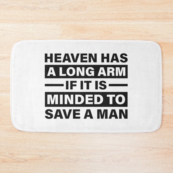 Item preview, Heaven Has a Long Arm If It Is Minded to Save a Man — The Odyssey Quote (White Version) designed and sold by LiteraryRelics.