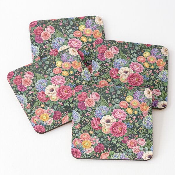 Item preview, Vintage Watercolor Floral Garden Pattern designed and sold by FashioonTrends.