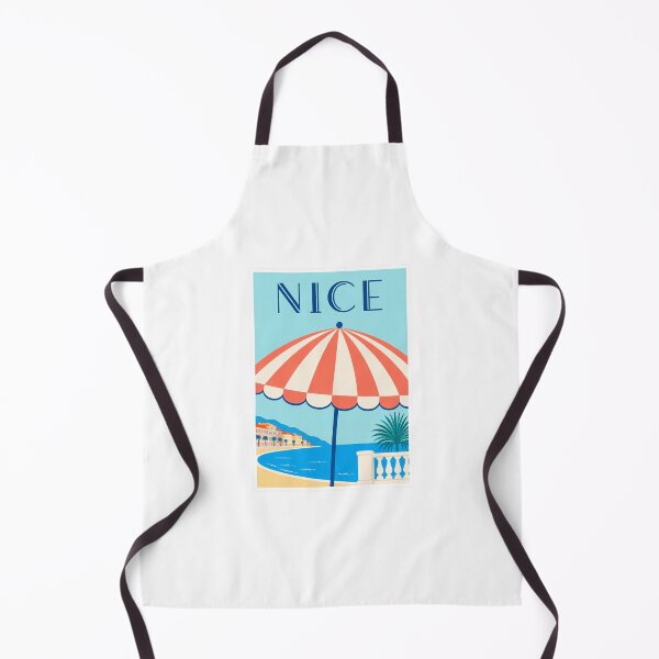 Item preview, Vintage Nice France Beach Parasol Travel Poster designed and sold by Beyond Destinations.