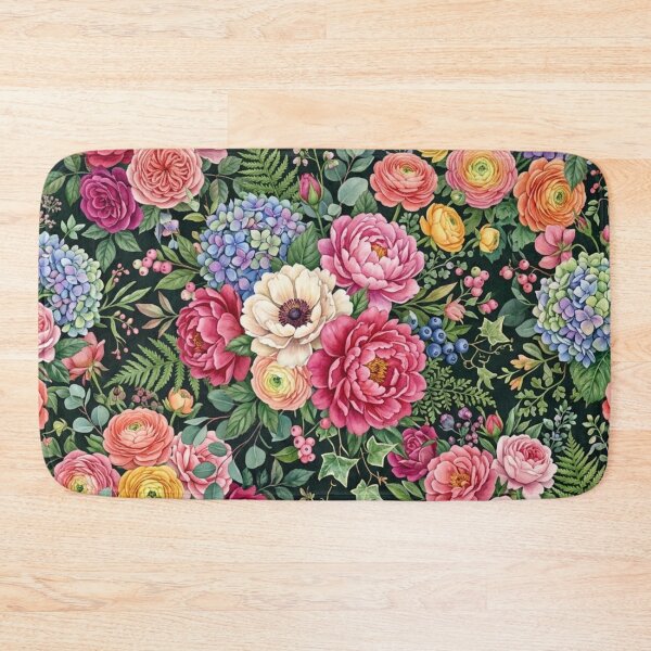 Item preview, Vintage Watercolor Floral Garden Pattern designed and sold by FashioonTrends.