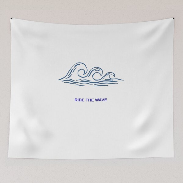 Item preview, Ride The Wave – Minimal Ocean Line Art designed and sold by onubi.