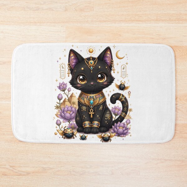 Item preview, Kawaii Egyptian Cat – Cute Bastet Kitten designed and sold by MarekoraStudio.