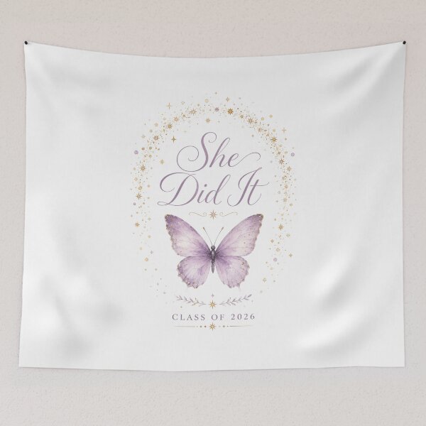 Item preview, Graduation Gift for Her — She Did It Class of 2026 Butterfly designed and sold by DreamelleStudio.