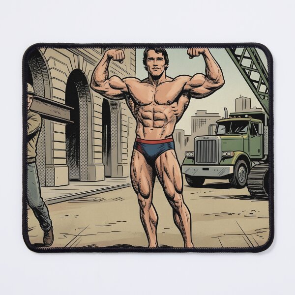 Item preview, Arnold New York Construction Site Bodybuilding Comic designed and sold by PowerArtUa.