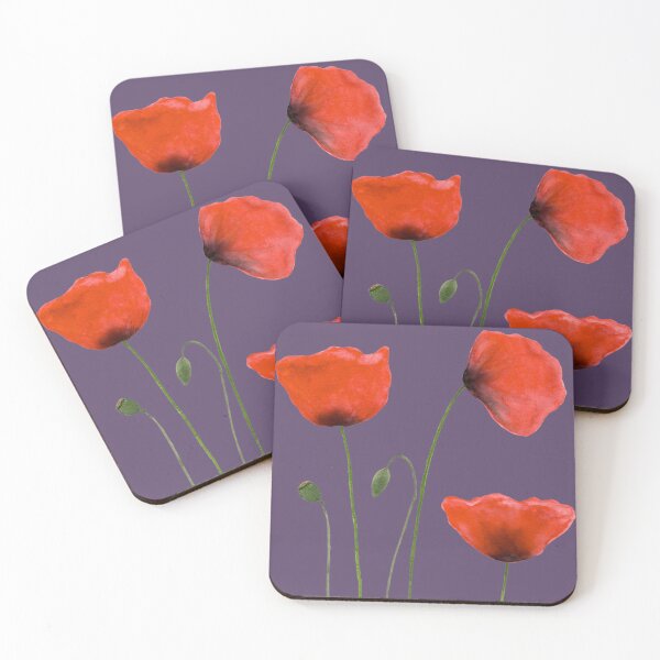 Item preview, Red Poppies Watercolor Botanical Illustration designed and sold by Farnwirbel – Art.
