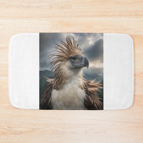 Item preview, Majestic Philippine Eagle Portrait – Windswept Haribon Wildlife Art designed and sold by MarekoraStudio.