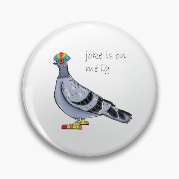 Item preview, clown pigeon funny bird designed and sold by Jayelvsshop.