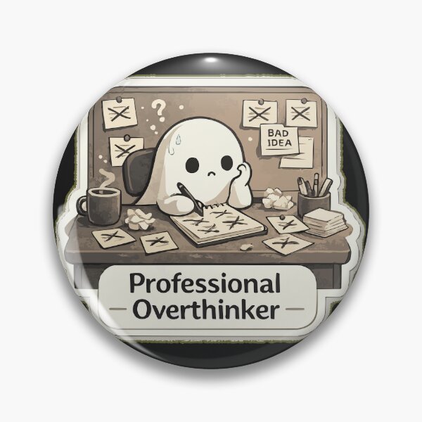 Item preview, Professional Overthinker designed and sold by QuietNovaShop.