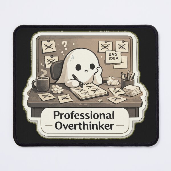 Item preview, Professional Overthinker designed and sold by QuietNovaShop.