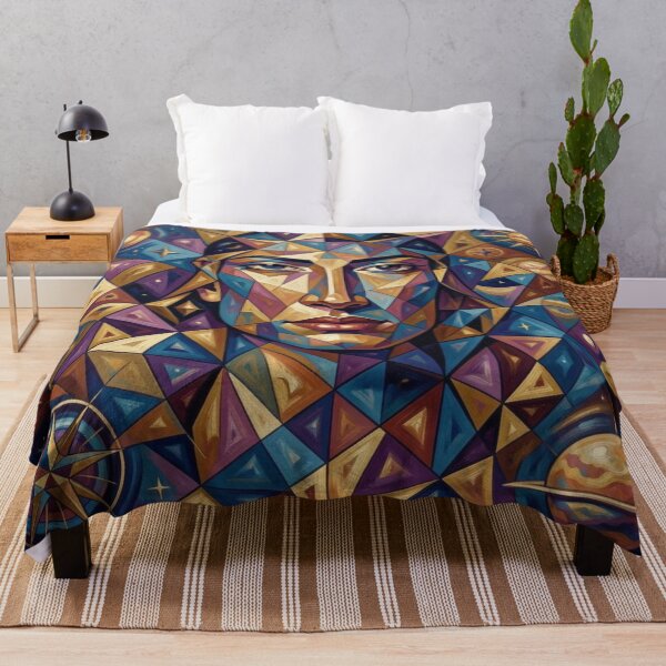Item preview, Boho Cosmic Geometry Portrait in Vibrant Abstract Universe designed and sold by FotoworldEdel.