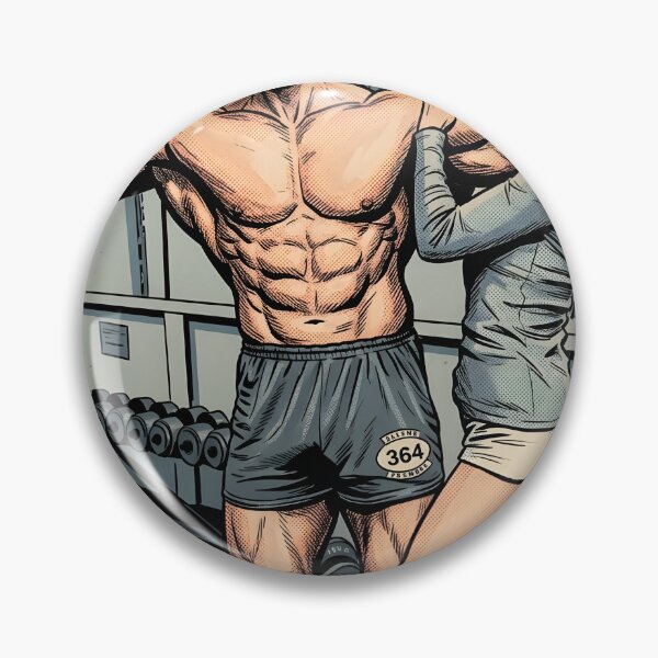 Item preview, Golden Era Bodybuilding Gym Couple Retro Comic designed and sold by PowerArtUa.
