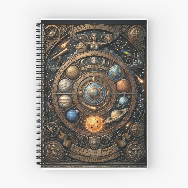 Item preview, Vintage Celestial Orrery - Antique Solar System Map Art designed and sold by PhotoWoman.
