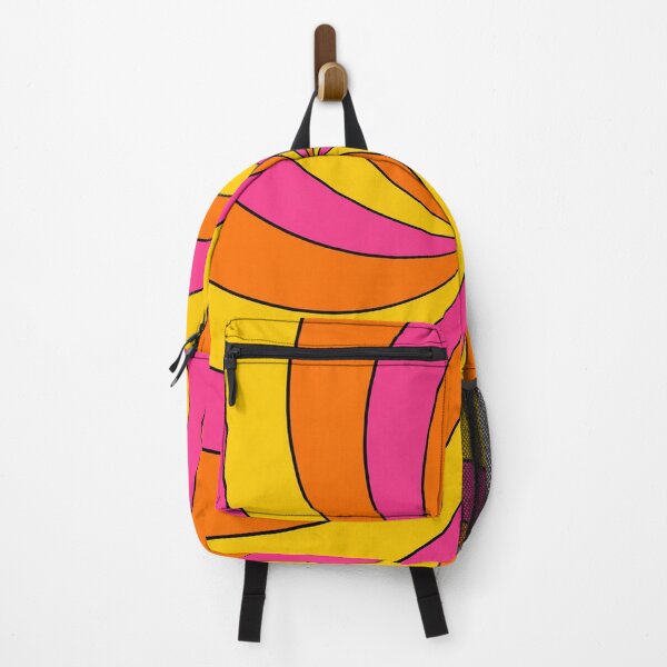 Item preview, Retro Sunburst Spiral Swirl Pink Orange Yellow designed and sold by DjFreeq.