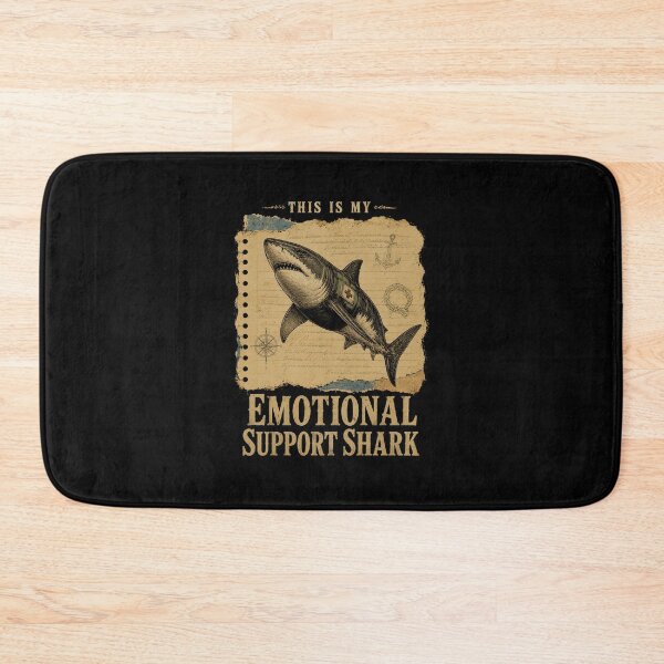 Item preview, Emotional Support Shark designed and sold by zoes-ink.