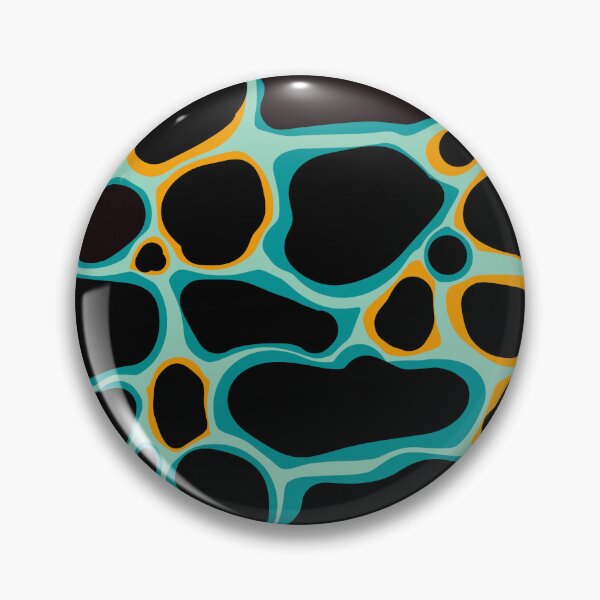 Item preview, Tortoiseshell - Abstract composition in black, teal and yellow 94 designed and sold by StefanStudioArt.