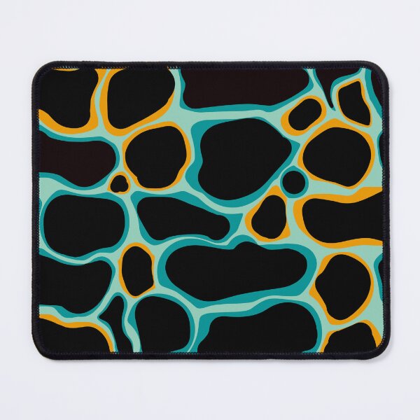 Item preview, Tortoiseshell - Abstract composition in black, teal and yellow 94 designed and sold by StefanStudioArt.