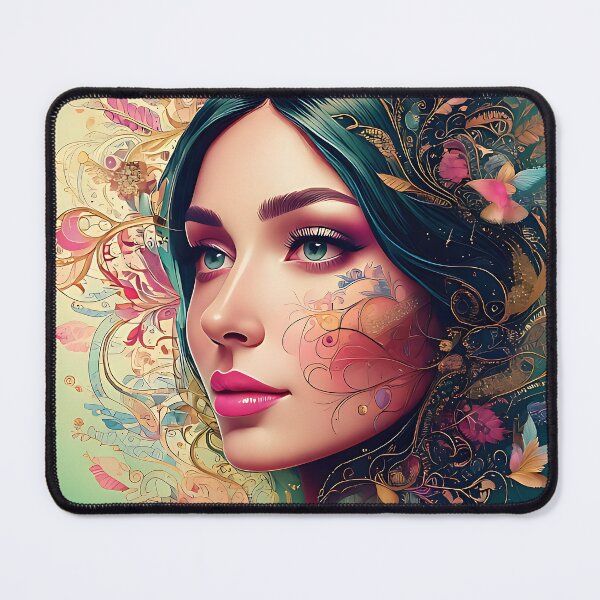 Item preview, Fairytale Dreamscape - Enchanted Botanical Portrait designed and sold by ToxicInkArt.