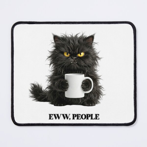 Item preview, Funny Cat Gift Eww People Black Cat Humor Introvert Shirt designed and sold by Dev Mode.