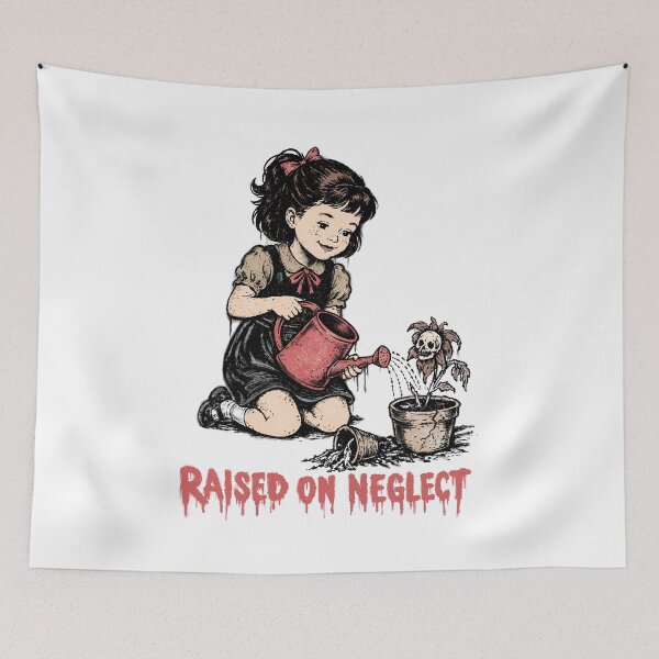 Item preview, Raised on neglect designed and sold by fathi Illustration.