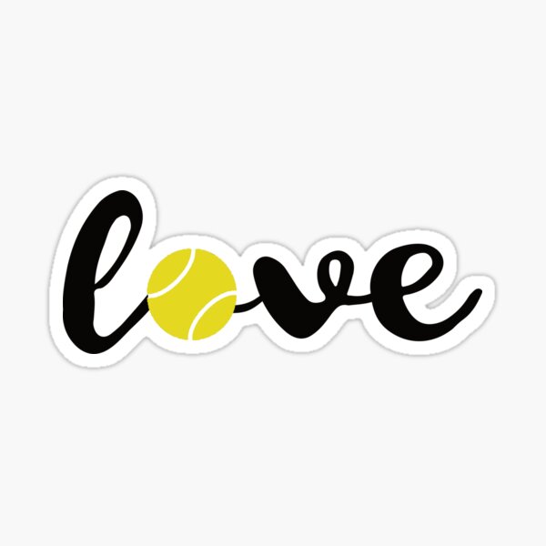 Love Tennis T Shirt Sports Fans Tennis Players Gift Tee Sticker