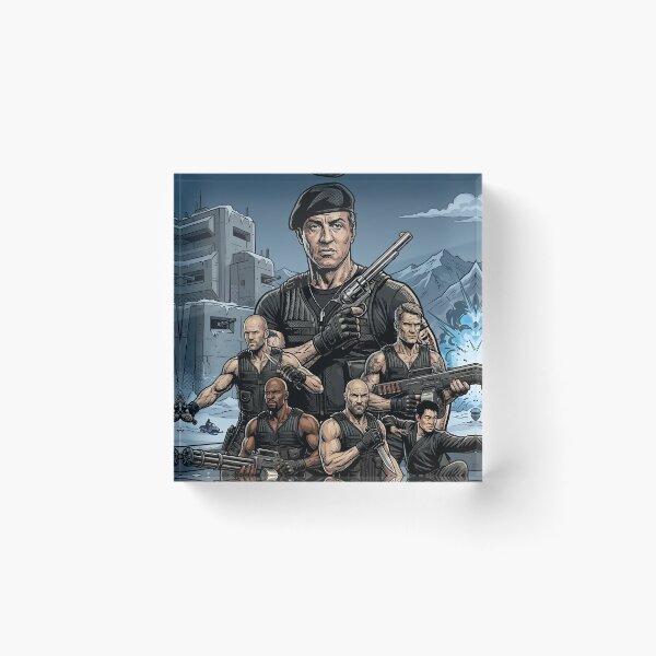 Item preview, The Expendables Elite Tactical Squad Retro Comic designed and sold by PowerArtUa.