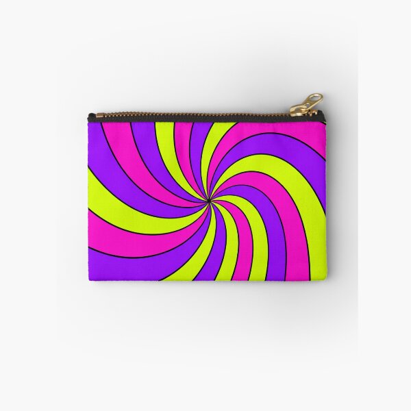 Item preview, Neon Retro Spiral Swirl Purple Pink Lime Green designed and sold by DjFreeq.