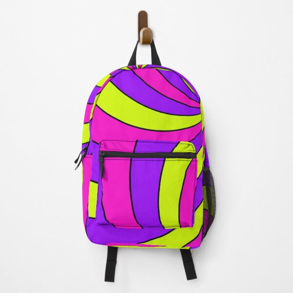 Item preview, Neon Retro Spiral Swirl Purple Pink Lime Green designed and sold by DjFreeq.