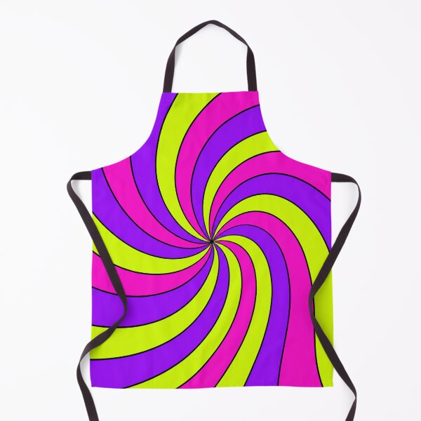 Item preview, Neon Retro Spiral Swirl Purple Pink Lime Green designed and sold by DjFreeq.
