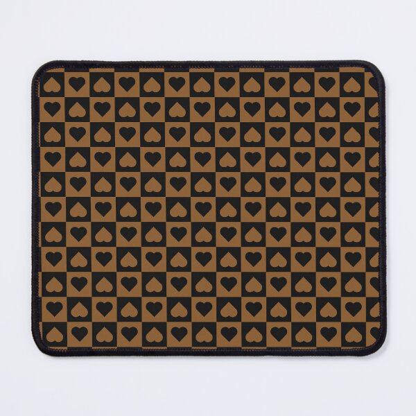 Item preview, Black and Bronze checkered hearts designed and sold by pattern-archive.