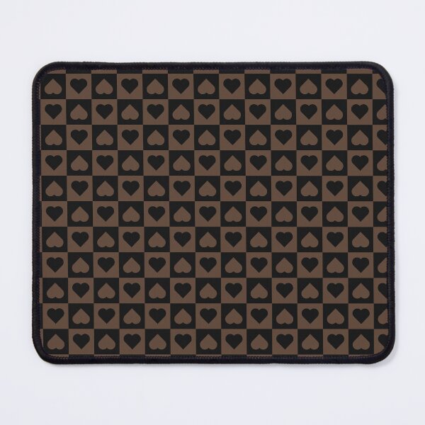 Item preview, Black and Brown checkered hearts designed and sold by pattern-archive.