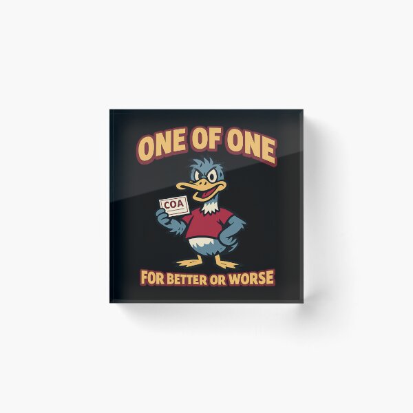 Item preview, One Of One For Better Or Worse Funny Collectible Humor Design designed and sold by TeeTimeTreasure.