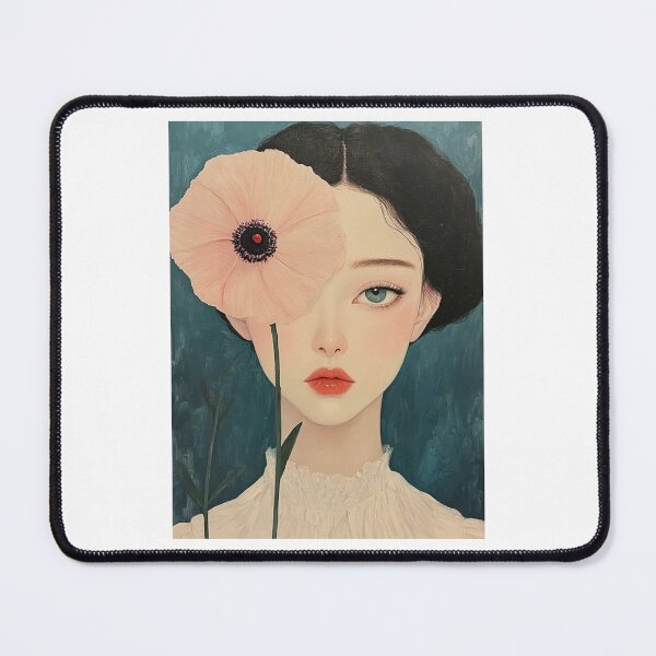 Item preview, Woman with a flower designed and sold by Tiny-Love ⭐⭐⭐⭐⭐.