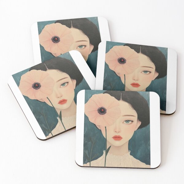 Item preview, Woman with a flower designed and sold by Tiny-Love ⭐⭐⭐⭐⭐.