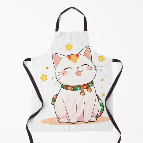 Item preview, Christmas Lights Cat — Festive Kawaii Cat Sticker designed and sold by tommysworks.