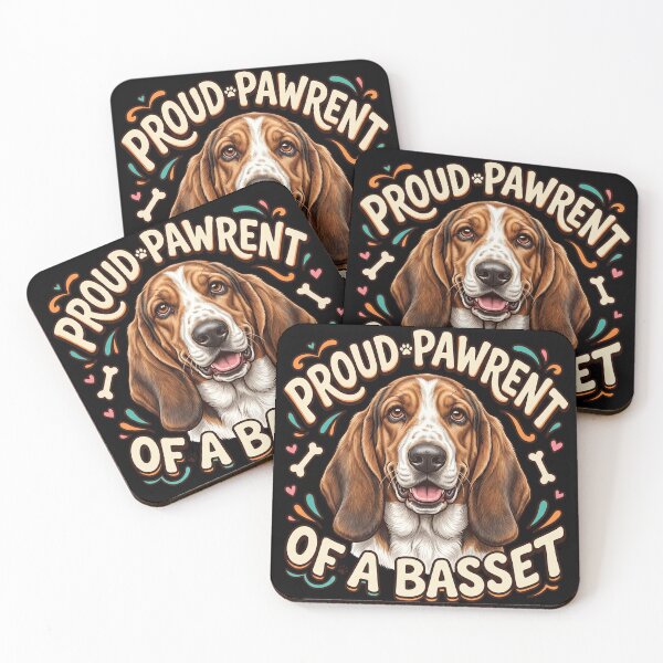 Item preview, Basset Hound designed and sold by The Quiet Canvas By Jacky.