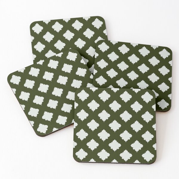 Item preview, Classic Forest Green Damask Pattern - Elegant Motif designed and sold by UniqueDesign751.