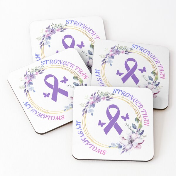 Item preview, Stronger Than My Symptoms - Fibromyalgia Awareness Ribbon designed and sold by InvisibleDays.