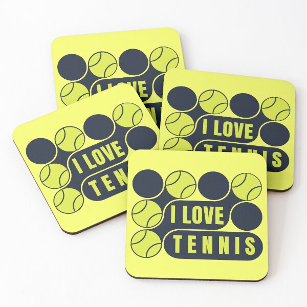 Item preview, I Love Tennis Bold Graphic T-Shirt Tennis Player Gift Court Tee designed and sold by oonproducts.