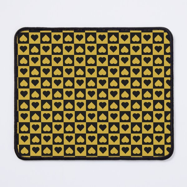 Item preview, Black and Gold checkered hearts designed and sold by pattern-archive.