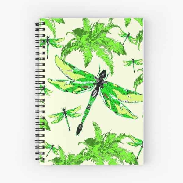 Item preview, TROPICAL FERNS & EMERALD GREEN  SWAMP DRAGONFLIES designed and sold by sharlesart.