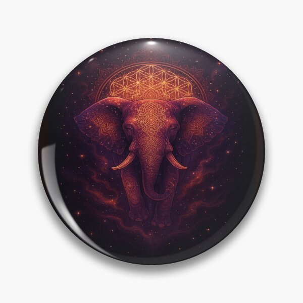 Item preview, Quantum Elephant Cosmic Mandala Art designed and sold by NoNameDrops.