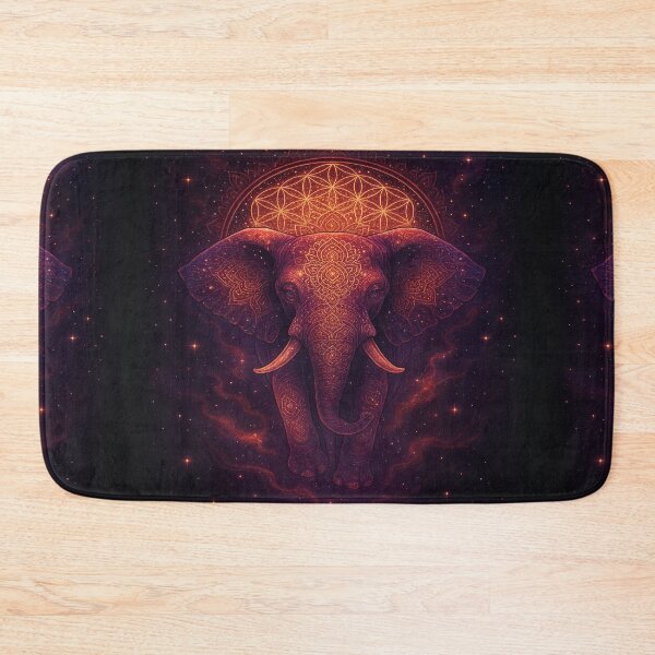 Item preview, Quantum Elephant Cosmic Mandala Art designed and sold by NoNameDrops.