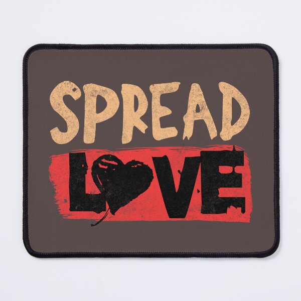 Item preview, Spread Love Retro Heart Typography Design designed and sold by PrintandJoy.