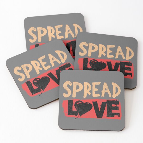 Item preview, Spread Love Retro Heart Typography Design designed and sold by PrintandJoy.