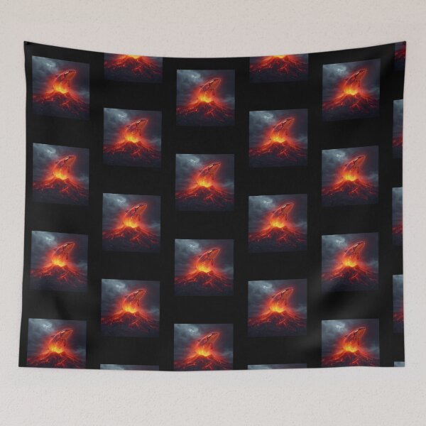 Item preview, LAVA ORCA JUMPING OUT FROM LAVA POOL 2 designed and sold by mama-creative.