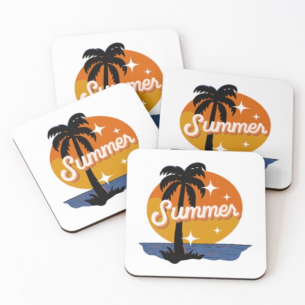Item preview, Summer Retro Tropical Palm Tree Sunset Design designed and sold by SmartMoneyMugs .