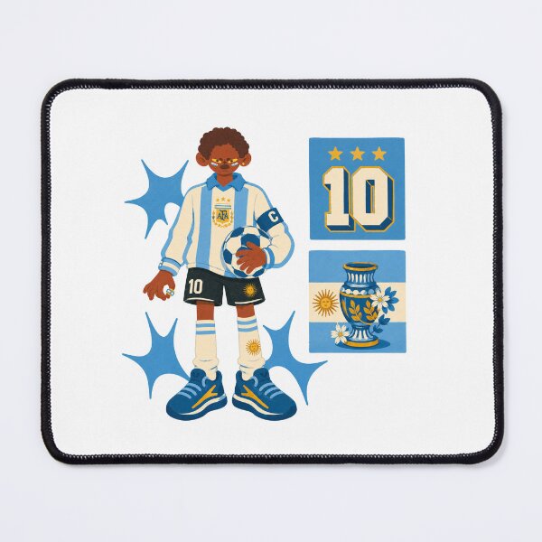 Item preview, Argentina Football Number 10 Fan Vibes designed and sold by Oniyasha.