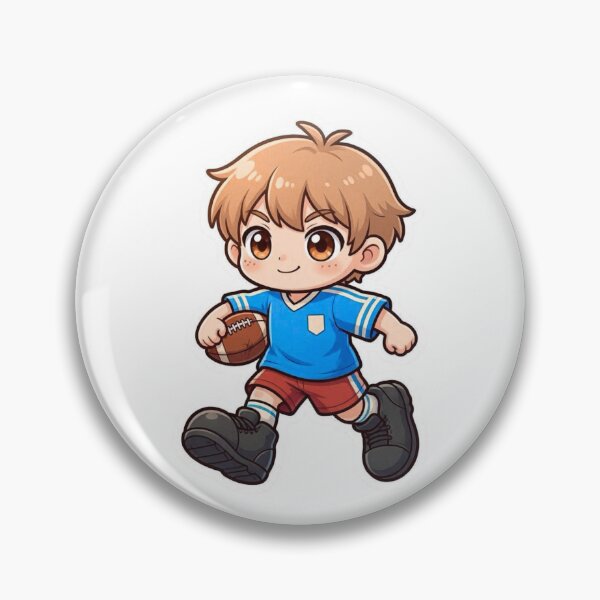 Item preview, Chibi Football Player Sticker | Cartoon Soccer Kid Design designed and sold by Pandey14.