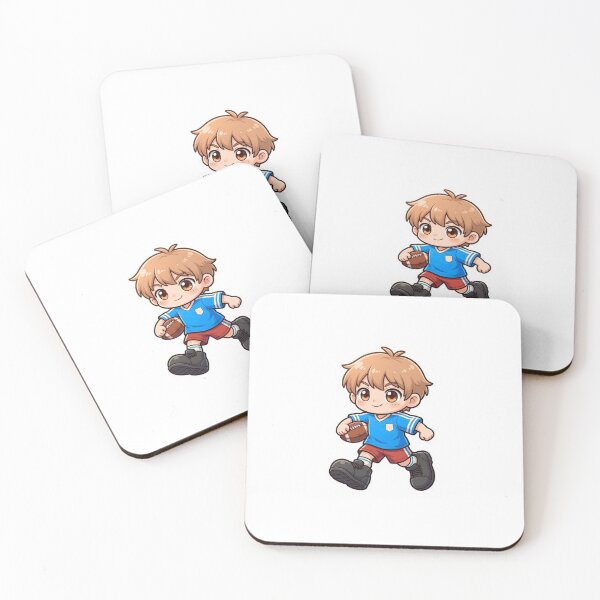 Item preview, Chibi Football Player Sticker | Cartoon Soccer Kid Design designed and sold by Pandey14.