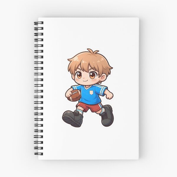 Item preview, Chibi Football Player Sticker | Cartoon Soccer Kid Design designed and sold by Pandey14.
